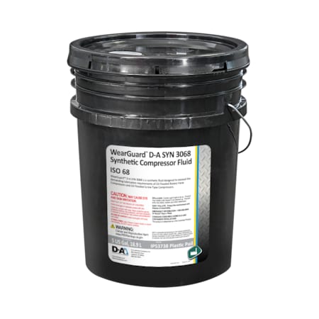 D-A Lubricant Co D-A WearGuard SYN 3068 Syn Blend Compressor Oil SAE 68 - 5 Gallon Pail IP53738